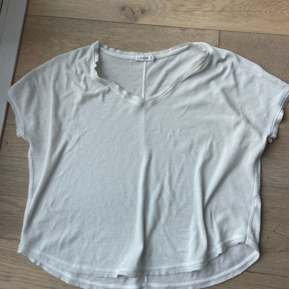 Mod Ref White Tee Size Small